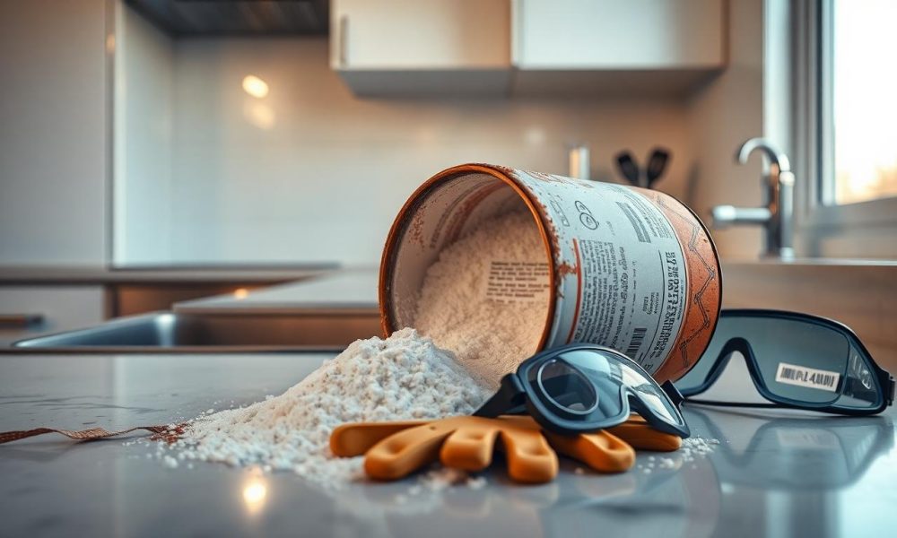 Riscos do uso excessivo de soda cáustica para desentupir